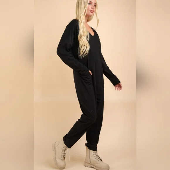 Black Women's Jumpsuit - Picture 2 of 2